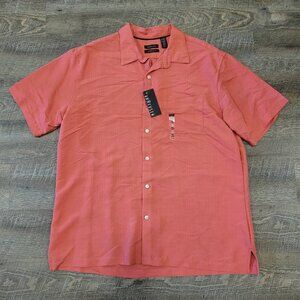 NWT VAN HEUSEN | Button Down Short Sleeve Shirt | Sz. XL